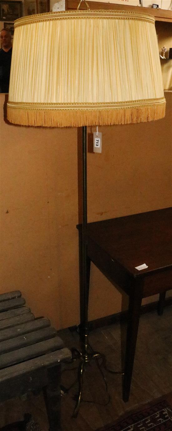 1960s brass standard lamp